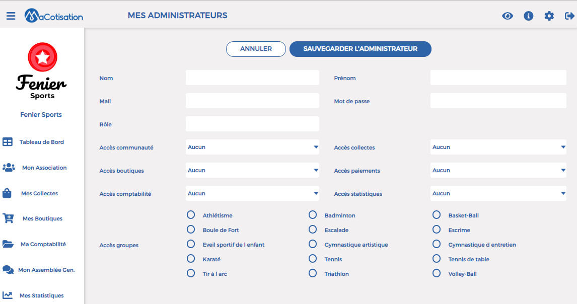 Logiciel De Gestion D'Association En Ligne | MaCotisation