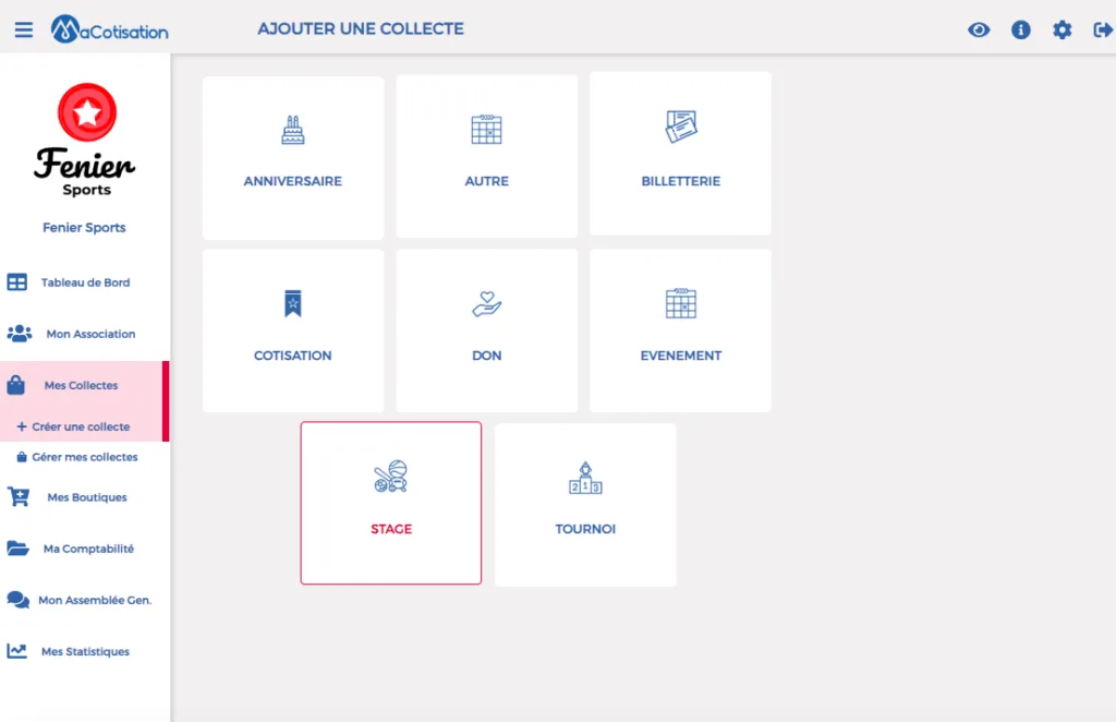 stages et tournois